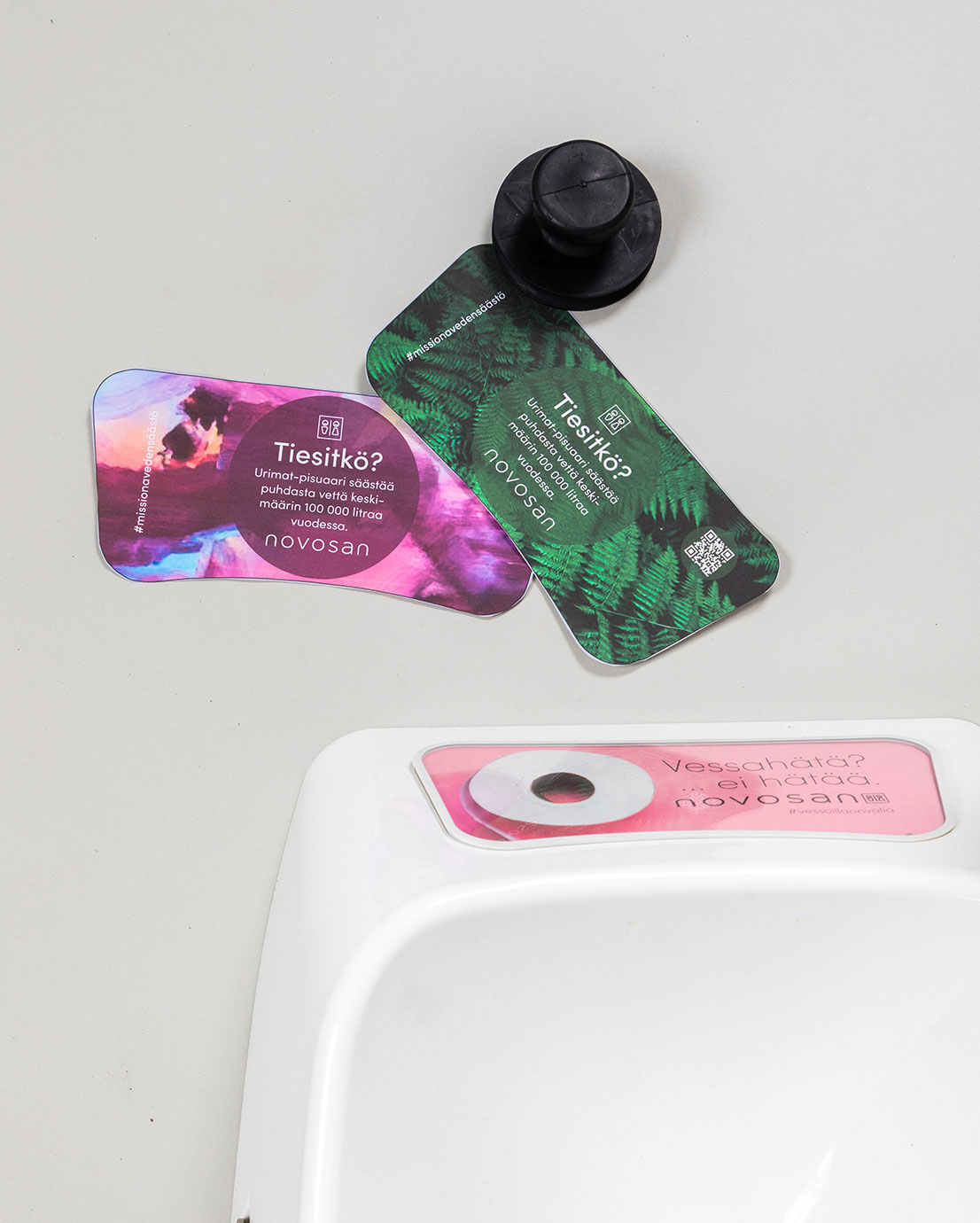 Vedetön Urimat EcoPlus -pisuaari, polykarbonaatti, valkoinen - Image 3