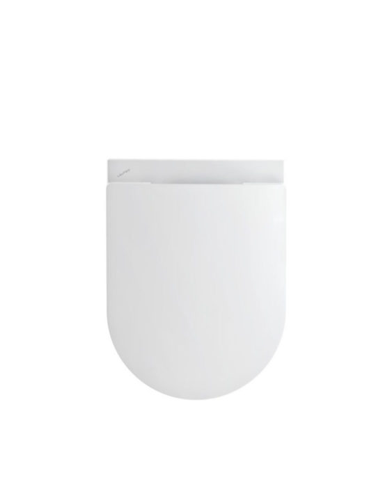 Novosan, Laufen Slim PRO Compact -WC-istuimen kansi päältä. Väri: valkoinen. Tuotenumero: 8989650000001.