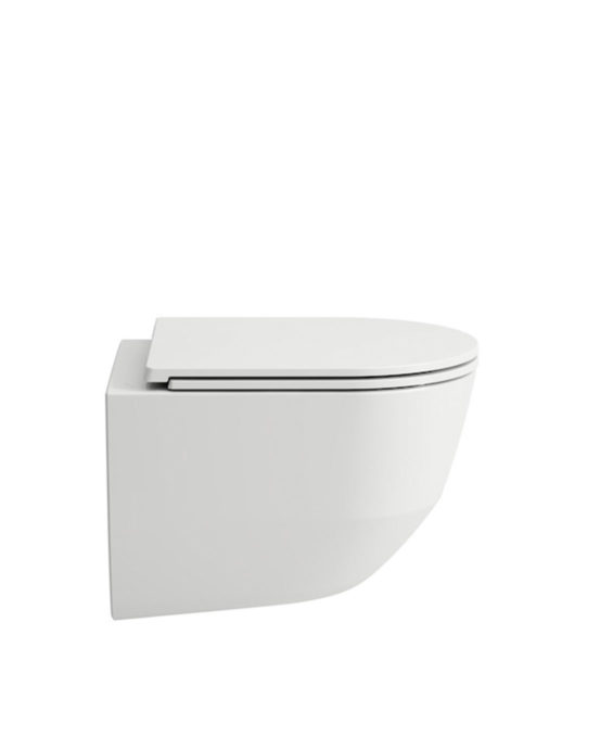 Novosan, Laufen Pro Compact-WC-istuin sivusta. Väri: valkoinen. Tuotenumero: 8209654000001.