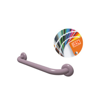 Novosan, Pito, suora tukikahva. Malli: seinään kiinnitettävä. Väri: roosa, RAL4009