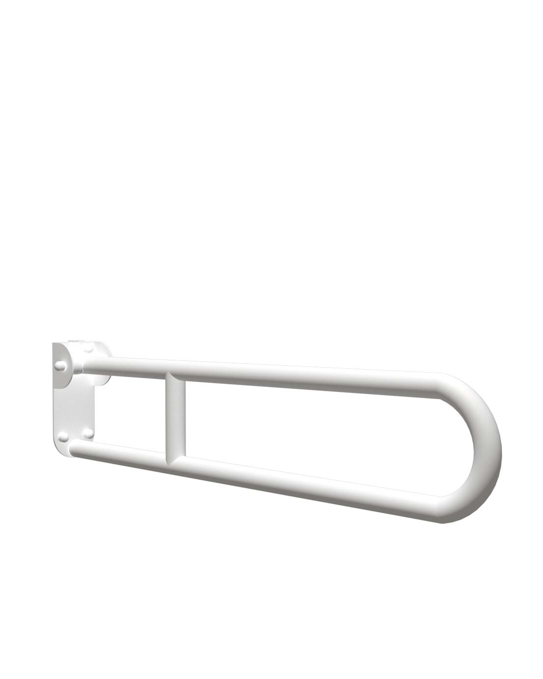 Novosan, Pito, Classic-sarja, suora ylöspäin kääntyvä tukikahva WC-istuimelle. Väri: valkoinen, RAL9016.