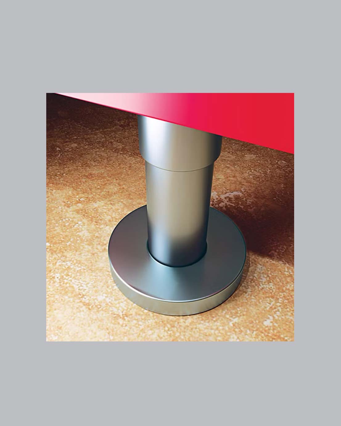 Novosan, Classic WC-koppi, jakoseinäjärjestelmä. Ominaisuudet: RST-teräksestä valmistetut, korkeussäädettävät jalat.