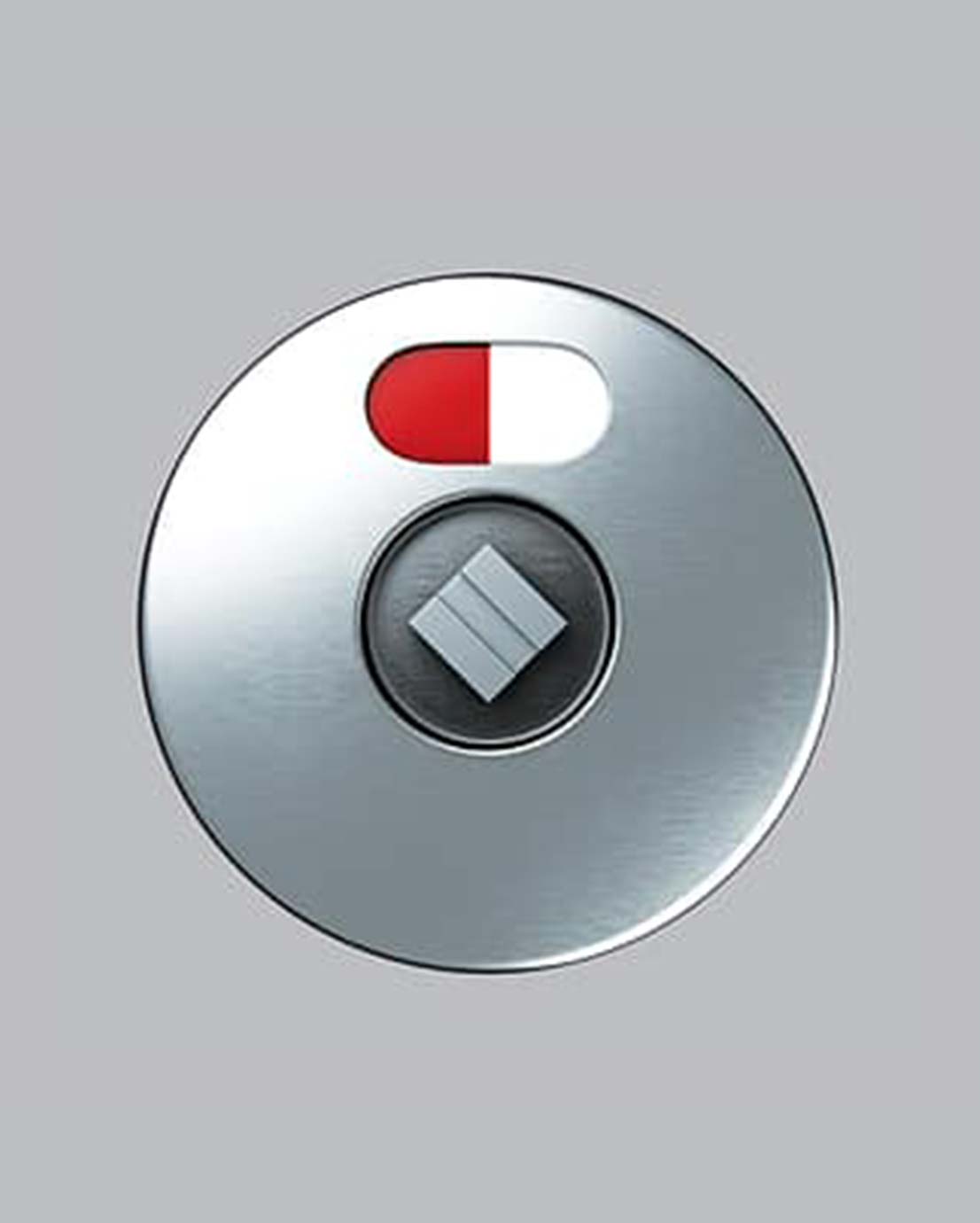 Novosan WC-kopit, jakoseinät. WC-kopin ovessa on vapaana/varattu -ilmaisin.