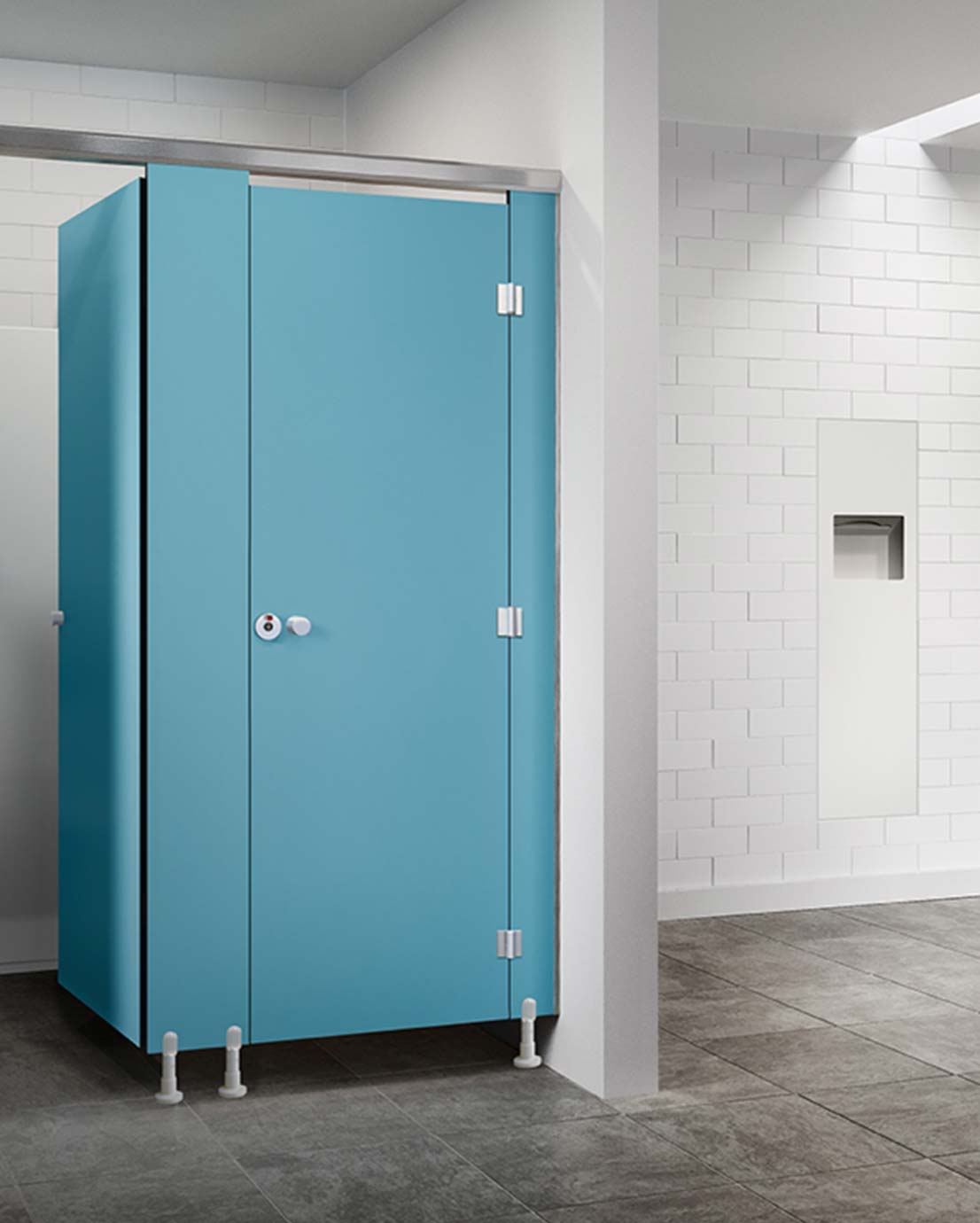 Novosan, WC-koppi, WC jakoseinä, malliltaan Classic ja sävyltään syvä syaani.