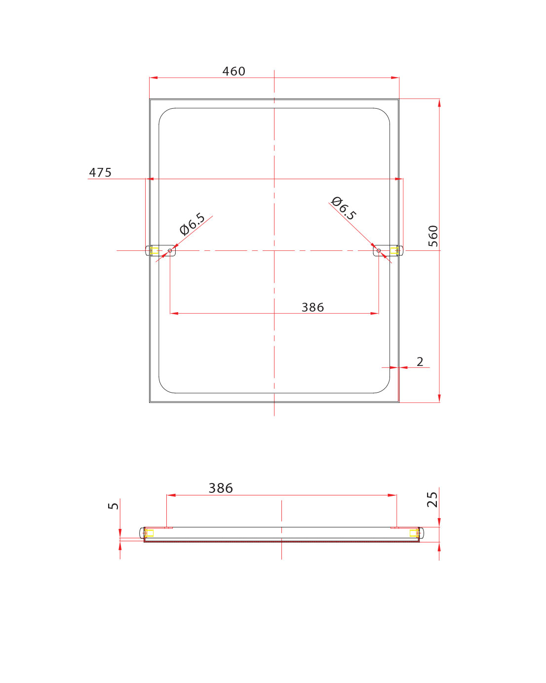 Pito-turvapeili, kääntyvä/kallistuva, koot: 46x56 cm, 60x70 cm - Image 5