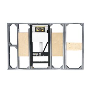 Novosan asennusvalmis WC-elementti, LE, WC-elementti tukikahvoille ja-kaiteille.