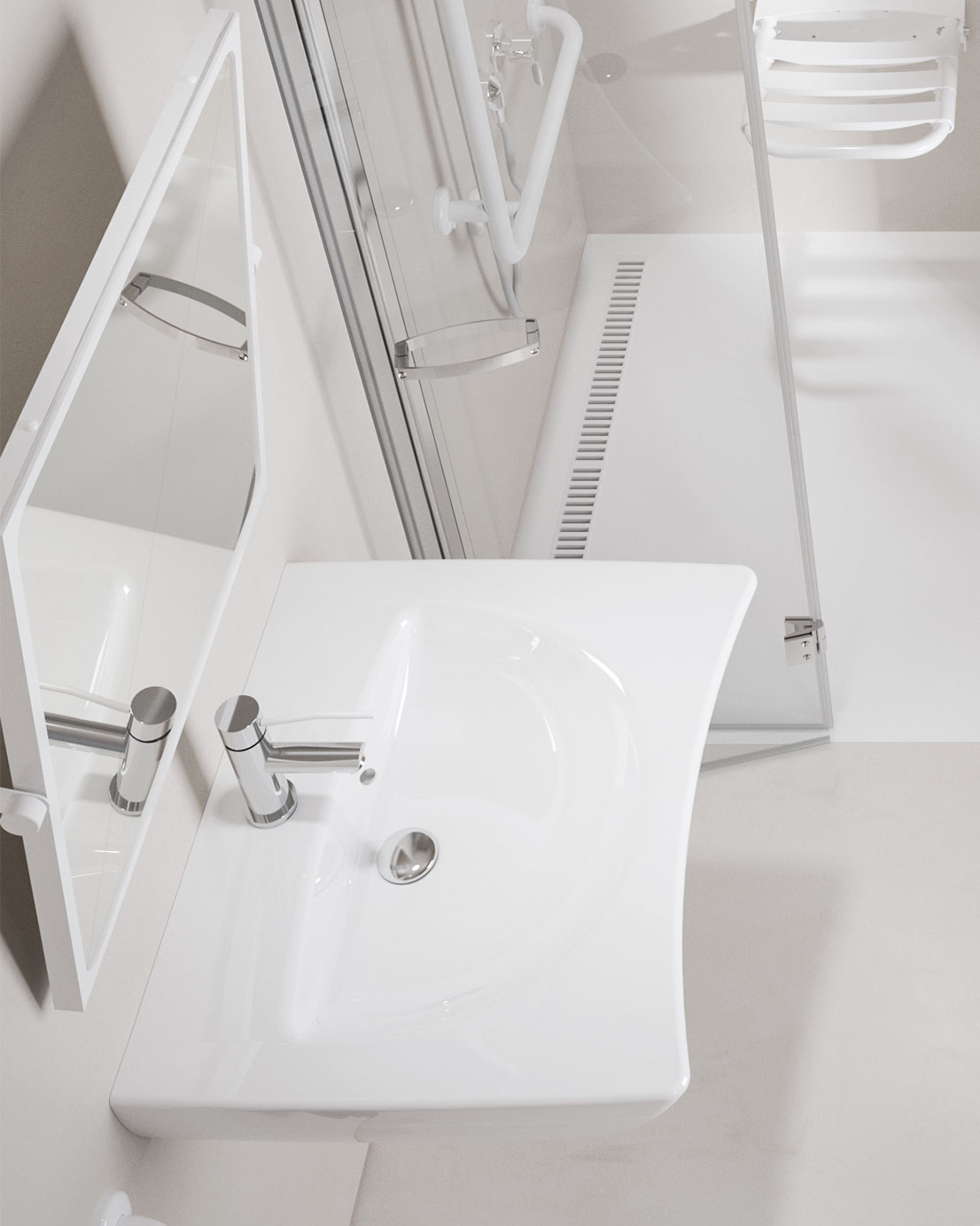 Pito-turvapeili, kääntyvä/kallistuva, koot: 46x56 cm, 60x70 cm - Image 3