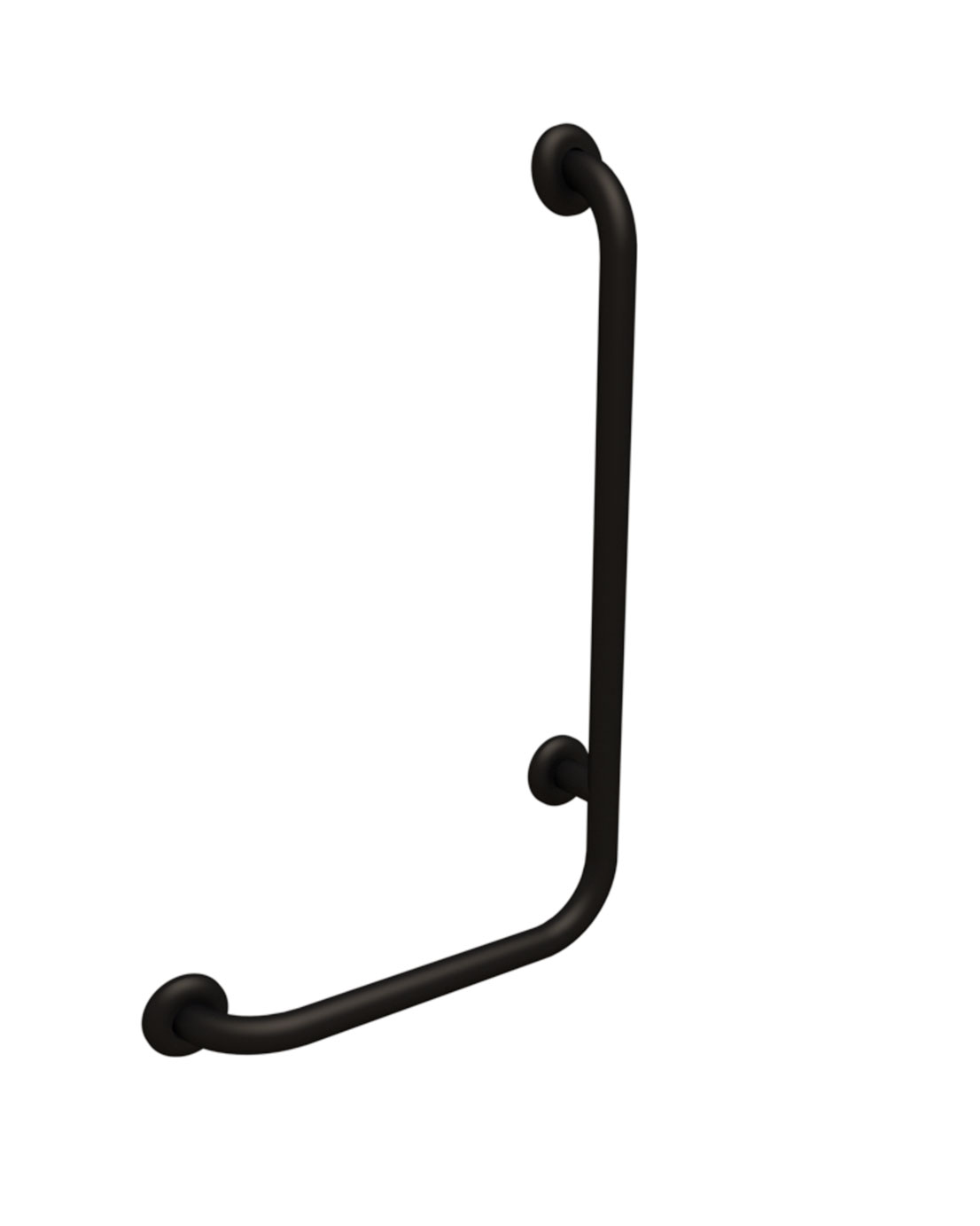 Pito-tukikahva, L-malli, oikea kulma, Classic, koko: 40x70 cm. Väri: musta.