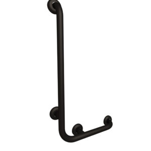 Pito-tukikahva, L-malli, vasen tai oikea kulma, Classic, koko: 40x70 cm. Väri: musta.