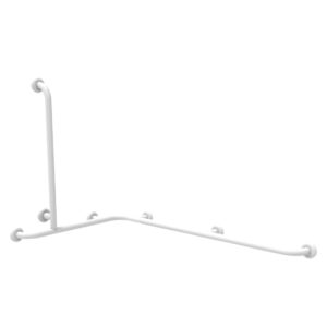 Pito Classic-kulmatukitanko vertikaalisella lisäkahvalla, korkeus 70 cm. Väri: valkoinen. Koko: 70×120 cm.