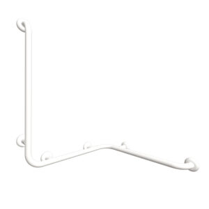 Pito Classic -kulmatukitanko vertikaalisella lisäkahvalla K 80 cm. Väri: valkoinen, koko: 70×70 cm. Tuotenumero: ZA11U.