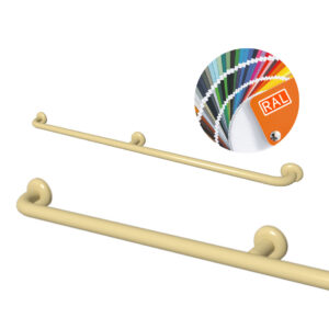 Pito-tukikahva, lisäkiinnikkeellä, Classic. Koot: L 130, 150 ja 200 cm. Väri:murrettu keltainen. Saatavissa kaikki RAL-värit.