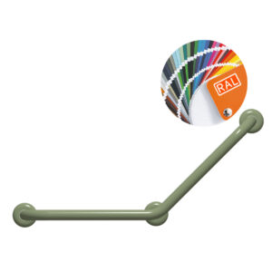 Novosan Classic tukikahva 45° kulmalla. Väri: vihreä, RAL6021.