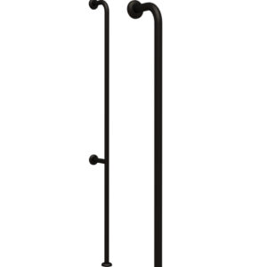 Pito-tukikahva, lattiakiinnityksellä, Classic. Väri:musta. Koko: L 180x15 cm