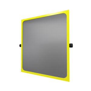 Pito-turvapeili, kääntyvä/kallistuva. Koot: 46x56 cm, 60x70 cm. Kehyksen väri: keltainen.