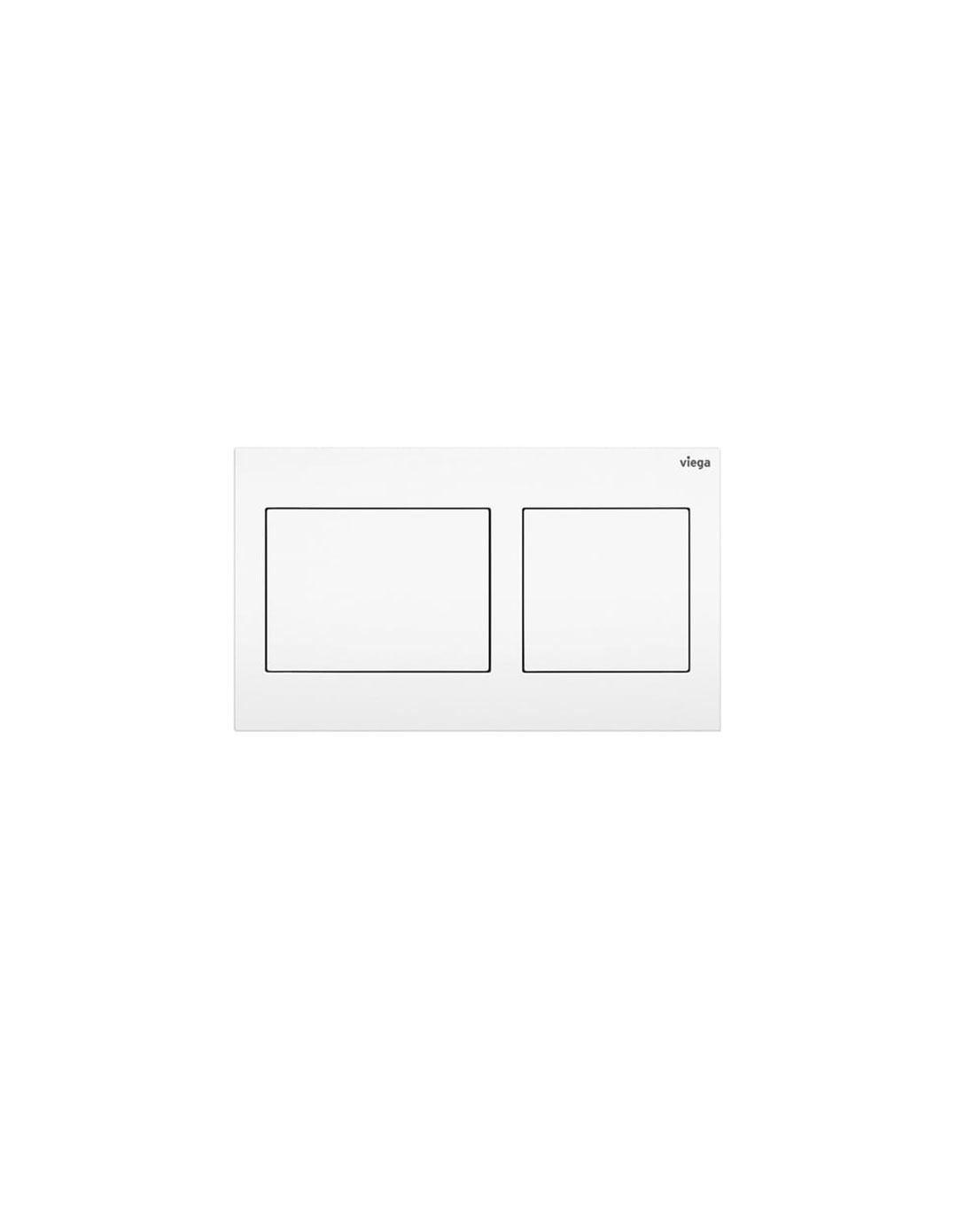 Viega Visign for Public 10 huuhtelupainike 831943, valkoinen, kiillotettu ruostumaton teräs, etukuva.