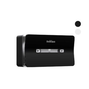 Novosan HYGINITY-WC-paperiannostelija, jumborulla, keskisyöttö. Väri: musta. Tuotenumero: 333415.