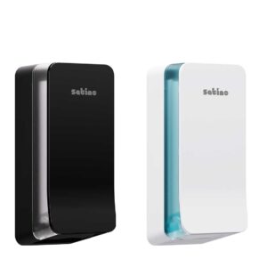 Sivusta kuvatut: Novosan HYGINITY-WC-paperiannostelijat, Single, arkkisyöttö. Värit: musta ja valkoinen. Tuotenumerot: 333425, 333424.