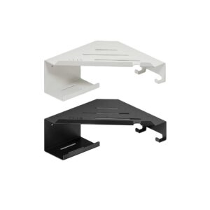 Novosan CLIA kulmahylly pyyhekoukuilla ja partahöylätelineellä, mattavalkoinen ja mattamusta. Tuotekoodi G401-0001, G401-0002.