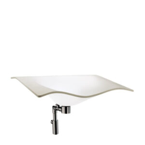 Esteetön Novosan Pito Aalto -pesuallas - toimivuutta ja muotoilua. Tuotenumero: D0286B/01. Valkoinen.