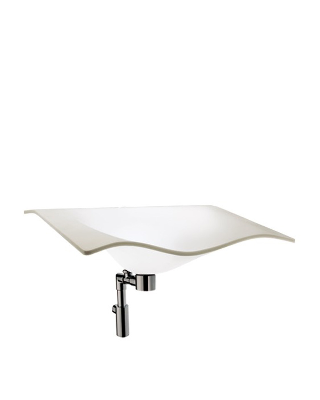 Esteetön Novosan Pito Aalto -pesuallas - toimivuutta ja muotoilua. Tuotenumero: D0286B/01. Valkoinen.