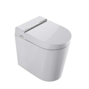 Novosan Hygea Genesis Terra äly-WC-istuin, lattiaan ulottuva design WC, kiiltävä valkoinen