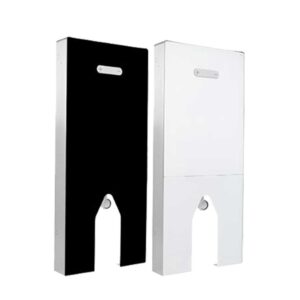 Novosan OLI QR-INOX asennusmoduuli ja piilosäiliö lattiamalliselle Hygea Genesis Terra äly-WC:lle, musta ja valkoinen malli